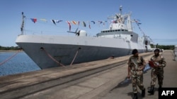 عکس آرشیف؛ یک پایگاه نظامیان افریقای جنوبی در شهر ریچارد بی که در آن مشق و تمرین مشترک نظامی روسیه، چین و افریقای جنوبی صورت گرفت