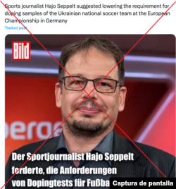 Captura de desinformación.