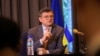 Ukrainian Foreign Minister Dmytro Kuleba speaks at a press conference regarding the situation in Ukraine, during his visit to Addis Ababa, Ethiopia, May 24, 2023.
