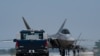 Pesawat tempur F-22 Raptor milik Angkatan Udara AS melintas di Pangkalan Udara Kunsan di Korea Selatan, pada 13 Mei 2024. (Foto: U.S. Air Force photo by Staff Sgt. Nicholas Ross)