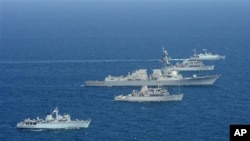 مانور مشترک امریکا با دیگر کشورها در خلیج فارس. آرشیو