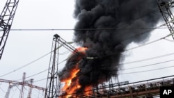 俄羅斯軍隊攻擊哈爾科夫電廠。資料照