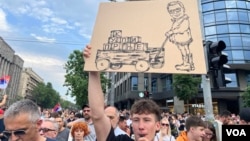 Sedmi protest Srbija protiv nasilja u Beogradu (Foto: VOA/Jovana Đurović)