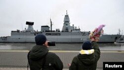 德国护卫舰“黑森号”（Hessen）(资料照片）