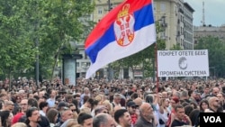 Protesti u Beogradu (Foto: VOA/Jovana Đurović)