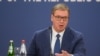 ARHIVA - Predsednik Srbije Aleksandar Vučić na konferenciji za novinare 21. avgusta 2022 (Foto: RFE/RL/Vesna Anđić)
