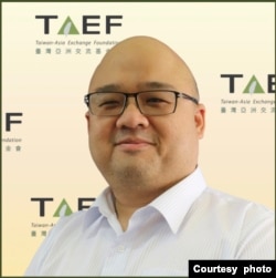 台北的国立政治大学东亚所特聘教授杨昊(照片提供:杨昊)