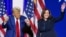 Trump, hagu da Harris, dama