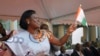 ARCHIVES - Simone Gbagbo, alors première dame, lors des célébrations marquant le 50e anniversaire de l'indépendance de la Côte d'Ivoire, au palais présidentiel à Abidjan, le 31 janvier 2010.