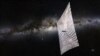 LightSail dan Bima Sakti (Foto: The Planetary Society)