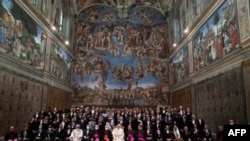 Papa Franja sa diplomatskim korom u Vatikanu (Foto: Vatican press office)