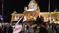 Protest u Beogradu zbog zagađenja vazduha, Foto: VOA