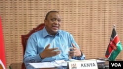 Rais wa Kenya Uhuru Kenyatta.