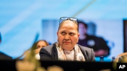 ARCHIVO - La fiscal general de Guatemala, Consuelo Porras, rechazó el citatorio del presidente Bernardo Arévalo este miércoles, en un mensaje de video transmitido en redes sociales, la información requerida por el gobierno se hará publica en esas plataformas anunció.