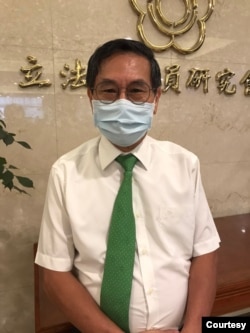 位於台北的台灣聯合國協進會理事長涂醒哲(美國之音記者顧展瓏攝）