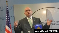 Kosovo - Deputy Assistant Secretary of State of Europe and Eurasian Affairs, and former U.S. Ambassador to the Republic of Macedonia Philip Reeker in Pristina, 5Jul2013.