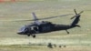 Transportni helikopter oružanih snaga SAD Pi houk (Pave Hawk) i helikopter RV i PVO Vojske Srbije Erbas H145M na pisti vojnog aerodroma Batajnica, tokom zajedničke vežbe snaga SAD i Srbije, u Beogradu, 8. avgusta 2023. (Foto: Ministarstvo odbrane Srbije)