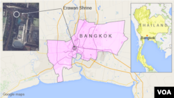 ផែនទី​ទី​សក្ការៈ Erawan កណ្តាល​ក្រុង​បាងកក