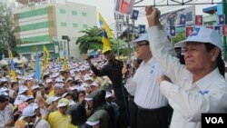 លោកសម រង្ស៊ី​និង​លោក​កឹម សុខា​ចុះឃោសនា​រួមគ្នា​នៅតាមខេត្ត​ និងជនបទ។​