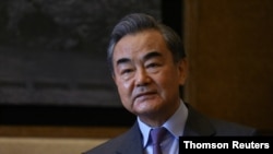 China's State Councilor Wang Yi meets with Russia's Foreign Minister Sergei Lavrov in Guilin