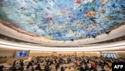 스위스 제네바에서 유엔인권이사회 회의가 열리고 있다.