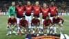 Les joueurs de Manchester United posent pour une photo d’équipe avant le match contre Young Boys, Suisse, le 19 septembre 2018.