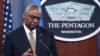 El ministro de Defensa de Estados Unidos, Lloyd Austin, habla durante una conferencia de prensa después de concluir el Grupo de Contacto de Defensa de Ucrania en el Pentágono en Washington, D.C., el 26 de abril de 2024.