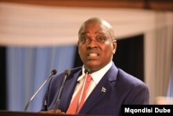 Le président du Botswana, Mokgweetsi Masisi, au pouvoir depuis 2018.