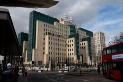 FILE - A general view shows the MI6 building in London, Britain, March 5, 2015.