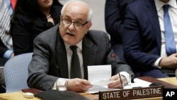 Riyad Mansour, Duta Besar Palestina untuk PBB. 