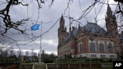 A view of the Peace Palace housing the International Court of Justice, the United Nations top court, in The Hague, Netherlands, Jan. 31, 2024,