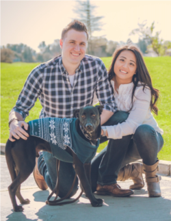Samantha Lamb, So's sister, with her husband and their dog. (Samantha Lamb)