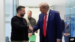 Володимир Зеленски и Доналд Трамп во Њујорк - 27, септември, 2024 година