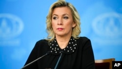 Juru bicara Kementerian Luar Negeri Rusia, Maria Zakharova 