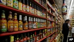 Spices for sale in a New York food store. (AP Photo/Richard Drew)
