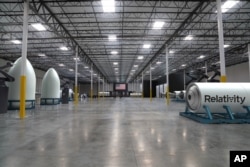 تسلیهات مرکزی شرکت رلتیویتی اسپیس در شهر لانگ بیچ قلب کالیفرنیای جنوبی (آرشیو)