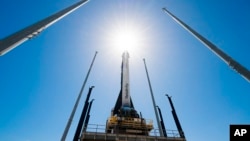 موشک ساخته شده با چاپگر سه‌بعدی شرکت «رلتیویتی اسپیس» پیش از پرتاب در پایگاه نیروی هوایی کیپ کاناورال فلوریدا (چهارشنبه ۲ فروردین ۱۴۰۲)