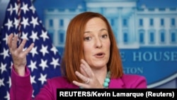 Džen Psaki, predstavnica za medije Bele kuće (Foto: REUTERS/Kevin Lamarque)