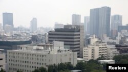 지난 2017년 8월 일본 도쿄의 방위성 건물 주변에 패트리엇-3 지대공요격미사일이 배치돼있다.