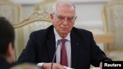 Жозеп Боррель на встрече с Сергеем Лавровым