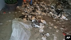 This photo provided by South Korea Defense Ministry shows trash from a balloon presumably sent by North Korea, in Seoul, South Korea, May 29, 2024.