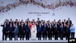 大阪G20峰會世界各國領導人集體合影(2019年6月28日)